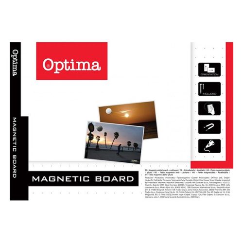 Fehértábla mágneses OPTIMA fakeret 30x40 cm