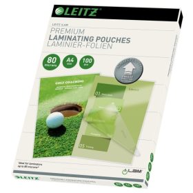 Lamináló fólia LEITZ A/4 80 mikron fényes 100 lapos