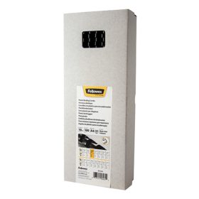   Iratspirál műanyag FELLOWES 10mm fekete műanyag spirál 41-55 lap 100 darabos