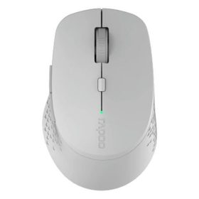   Egér vezeték nélküli RAPOO M300 bluetooth 2,4 GHz 6 gombos világosszürke