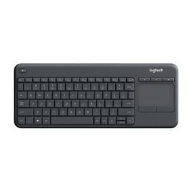   Billentyűzet vezeték nélküli LOGITECH K400 Plus Touchpad fekete