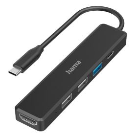   Elosztó HUB HAMA USB 3.2 + USB 3.2/2xUSB 2.0/HDMI/USB Type-C