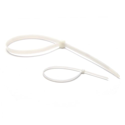 Kábelkötegelő-gyorskötöző ENTAC 100mm x 2,5mm fehér 50 darabos