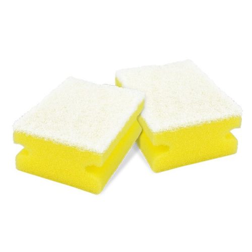 Mosogatószivacs BONUS karcmentes 7x9,5x4,5cm sárga-fehér 2 darabos
