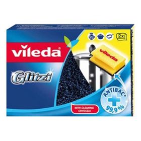   Mosogatószivacs VILEDA Glitzi formázott dörzsi antibakteriális 2 darabos