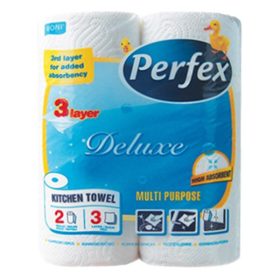   Kéztörlő tekercses háztartási PERFEX Boni 2 tekrecses 3 rétegű