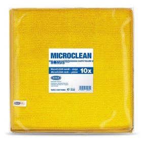   Törlőkendő mikroszálas BONUS microCLEAN HoReCa HACCP 40x40 cm sárga 10 darabos