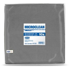   Törlőkendő mikroszálas BONUS microCLEAN HoReCa HACCP 40x40 cm szürke 10 darabos