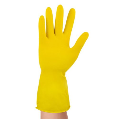 Gumikesztyű BONUS háztartási latex sárga L