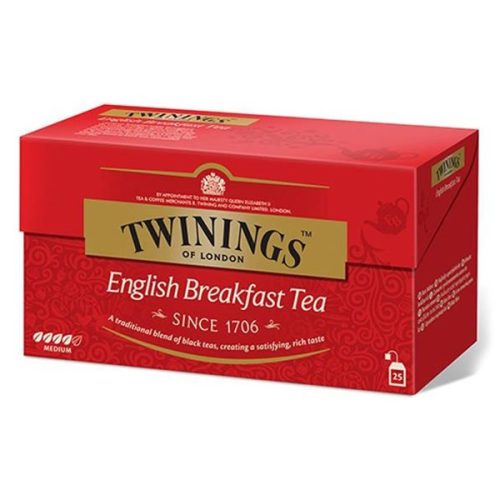 Fekete tea TWININGS English Breakfast 25x2 g