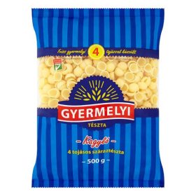 Száraztészta kagyló GYERMELYI 4 tojásos 500 g