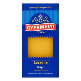 Száraztészta lasagne GYERMELYI durum 4 tojásos 500 g