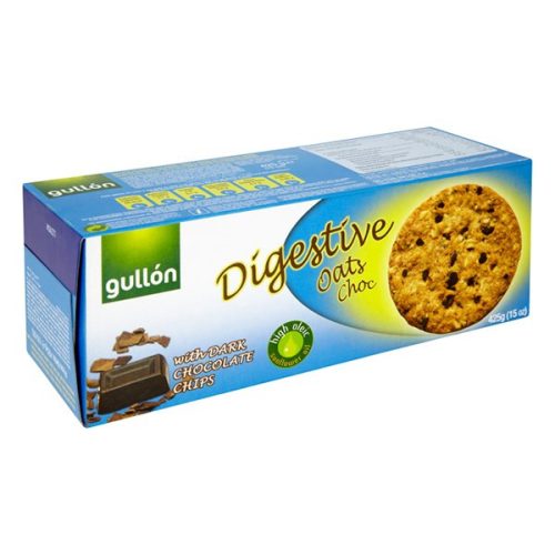 Keksz GULLON Digestive zabpelyhes korpás étcsoki darabokkal  425 g