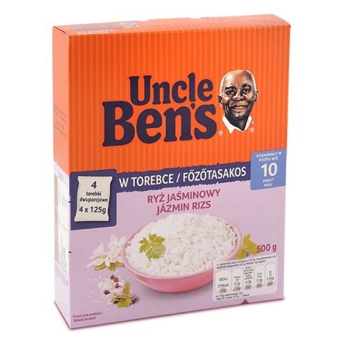 Főzőtasakos rizs UNCLE BEN'S jázmin 4x125 g