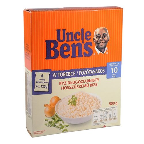 Főzőtasakos rizs UNCLE BEN'S hosszúszemű 4x125 g
