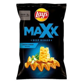 Burgonyachips LAY'S Max sajtos-hagymás 55 g