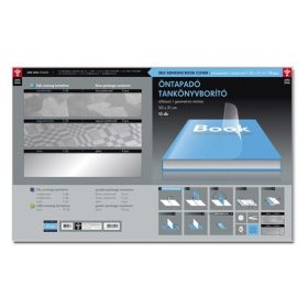   Tankönyvborító ARS UNA 50x33 cm öntapadós geometrikus 10 darabos