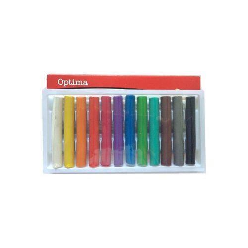 Gyurma OPTIMA színes 200 g 12 darabos