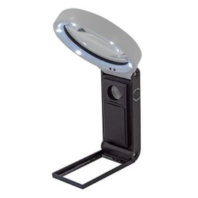   Nagyító WEDO asztali led világítással 2,5x-10x nagyítással