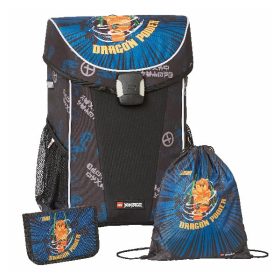   Iskolatáska szett LEGO Easy 3 részes Ninjago Arin tornazsákkal és felszerelt tolltartóval