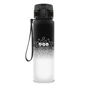   Kulacs ARS UNA műanyag matt BPA-mentes ombre 600 ml Black & White