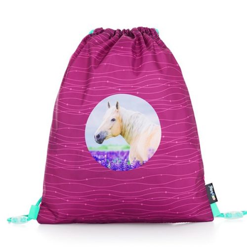 Iskolatáska szett OXY SHERPY 4 részes Pink tolltartóval, tornazsákkal és cserélhető matricával