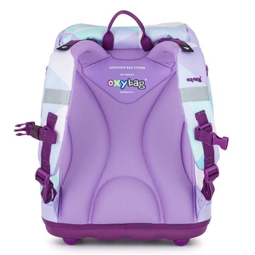 Iskolatáska szett OXY SHERPY 4 részes Unicorn tolltartóval, tornazsákkal és cserélhető matricával /2025