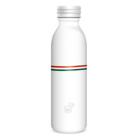 Kulacs duplafalú ARS UNA fém 600 ml Flag White