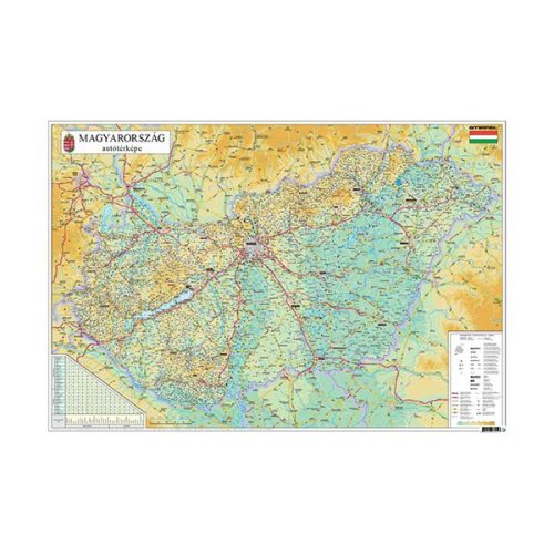 Könyökalátét STIEFEL Magyarosrzág közig - Mo.autótérkép