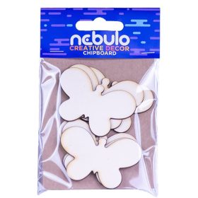 Karton dekoráció NEBULO pillangók 6 darabos