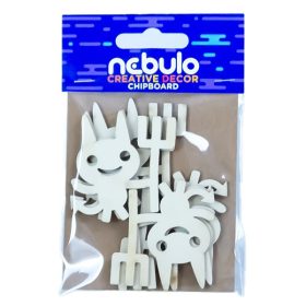 Karton dekoráció NEBULO ördögök 6 darabos