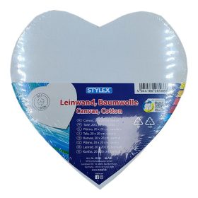 Festővászon STYLEX szív alakú feszített 20x20 cm