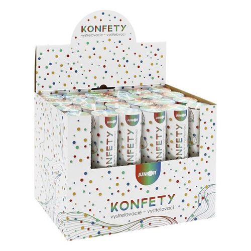 Konfetti ágyú JUNIOR 20 cm metál karika