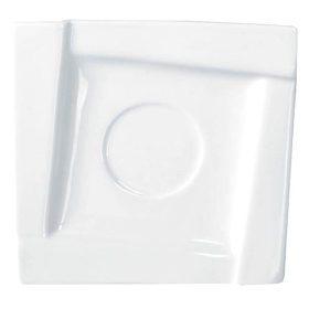 Kávéscsésze alj AMBITION Kubiko fehér 14 cm 6 darabos