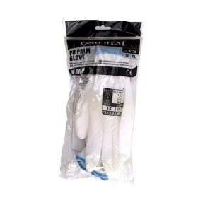   Kesztyű munkavédelmi (szerelő) PORTWEST 10-es XL fehér színű tenyéren mártott