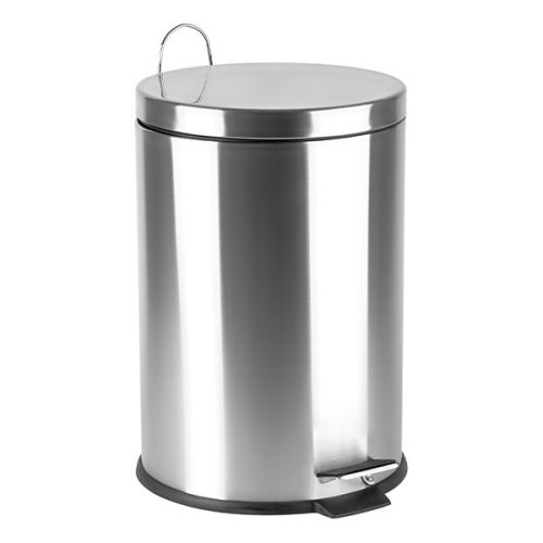 Szemetes pedálos kivehető műanyag vödörrel fém 5l