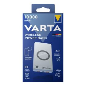   Powerbank VARTA Portable Wireless + vezeték nélküli töltő 10.000 mAh