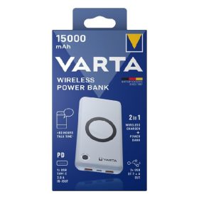   Powerbank VARTA Portable Wireless + vezeték nélküli töltő 15.000 mAh