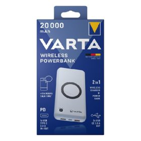   Powerbank VARTA Portable Wireless + vezeték nélküli töltő 20.000 mAh