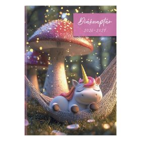   Diák zsebkönyv TOPTIMER papírborító B/6 heti 120x170mm Unikornis 2026-2027