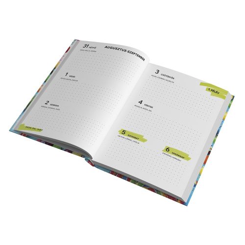 Diák zsebkönyv TOPTIMER papírborító B/6 heti 120x170mm Unikornis 2026-2027