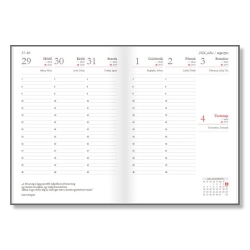 Tanítói zsebkönyv PD CALENDAR papírborító A/5 Circle 2025-2026