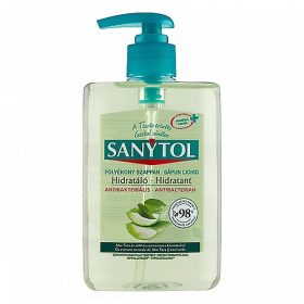   Folyékony szappan SANYTOL antibakteriális zöld tea és aloe vera 250ml