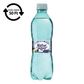   Ásványvíz szénsavas NATURAQUA Emotion Szeder-Lime Zero 0,5L DRS