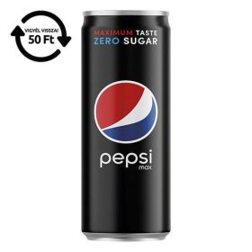   Üdítőital szénsavas PEPSI MAX cukormentes dobozos 0,33L DRS