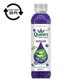 Üdítőital szénsavmentes QUEEN Aloe Vera Áfonya 0,5L DRS