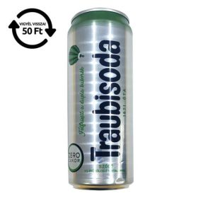   Üdítőital szénsavas TRAUBISODA szőlő zero dobozos 0,33L DRS