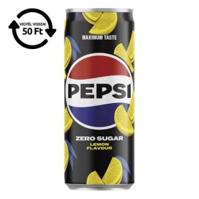   Üdítőital szénsavas PEPSI Zero Lemon ízű dobozos 0,33L DRS
