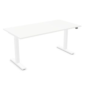   Íróasztal NOWYSTYL elektromosan állítható magasságú 1600x800 mm fehér T-lábas fehér