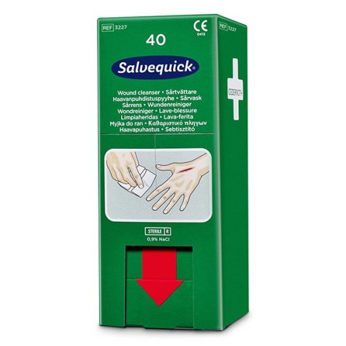 Sebtisztító kendő adagoló Salvequick 40 darabos